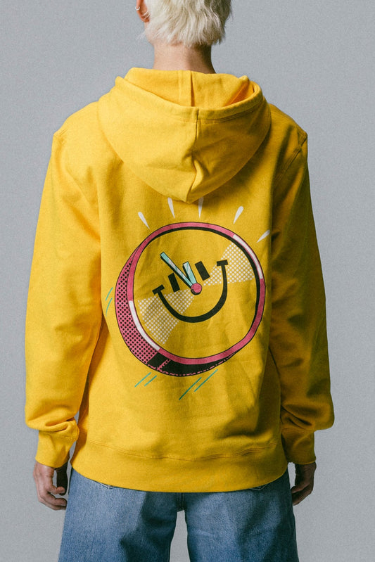 Hoodie - Clock Yellow