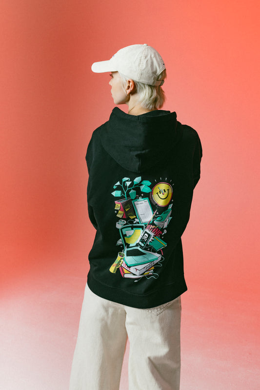 Hoodie - Controlled Chaos Black