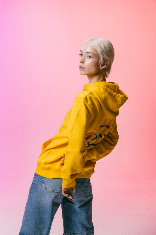 Hoodie - Clock Yellow