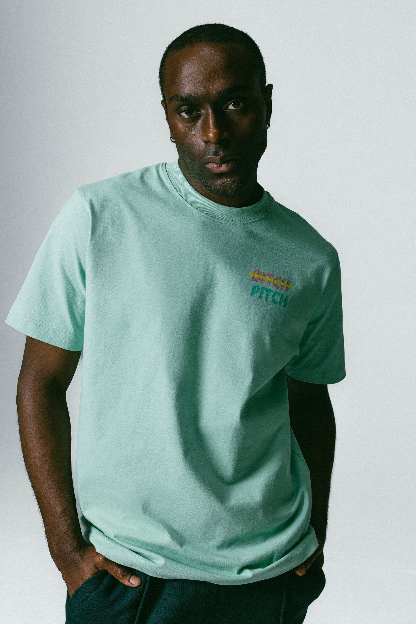 T-Shirt - Pitch Don't Kill my Vibe Türkis